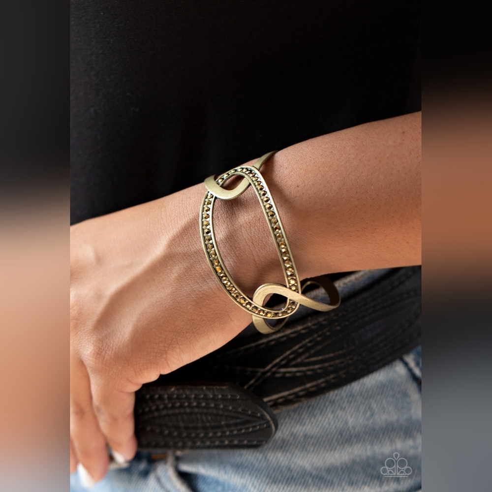 Never A Dull Moment Brass Bracelet